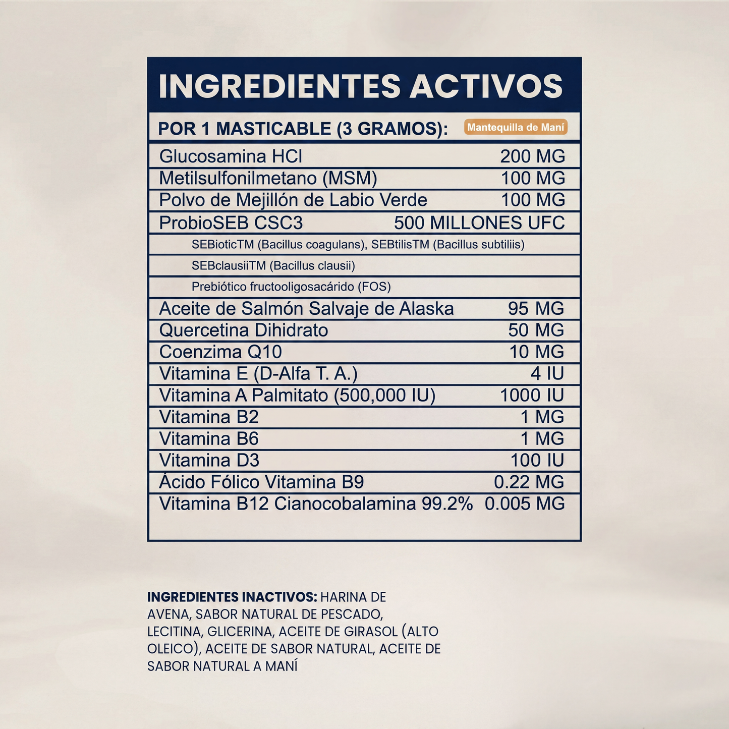 Multivitamínico diario masticable suave Pupganics
