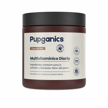 Multivitamínico diario masticable suave Pupganics