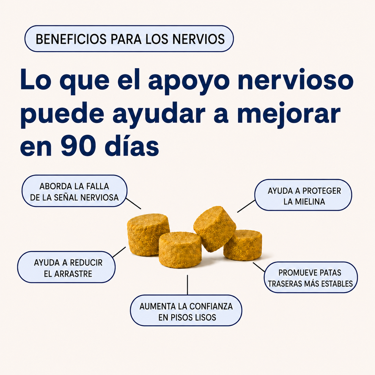 Pupganics™ Masticables Suaves Diarios para el Soporte Nervioso