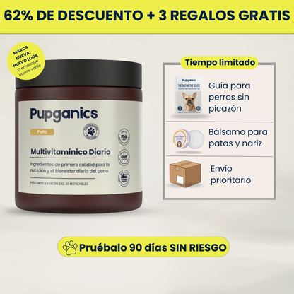 El Masticable Diario para el Alivio de la Picazón Pupganics™