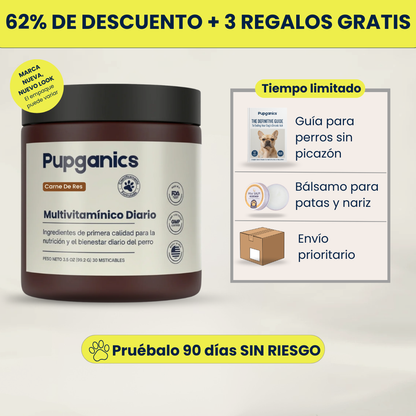El Masticable Diario para el Alivio de la Picazón Pupganics™