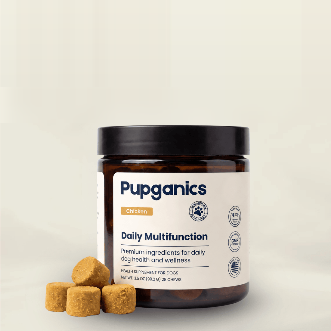 Masticables blandos diarios multivitamínicos Pupganics™ 7