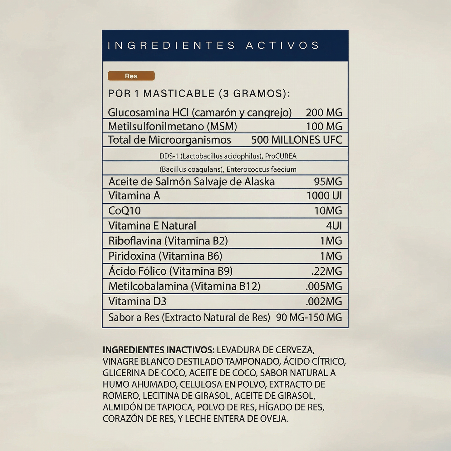 Multivitamínico diario masticable suave Pupganics