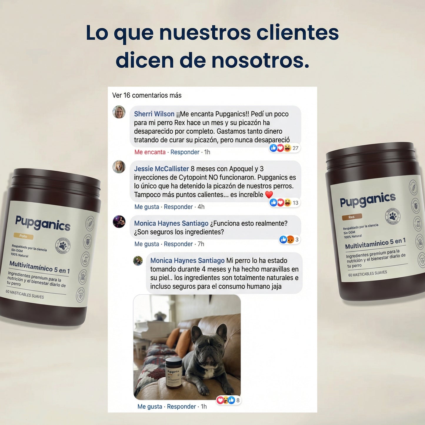 Multivitamínico diario masticable suave Pupganics