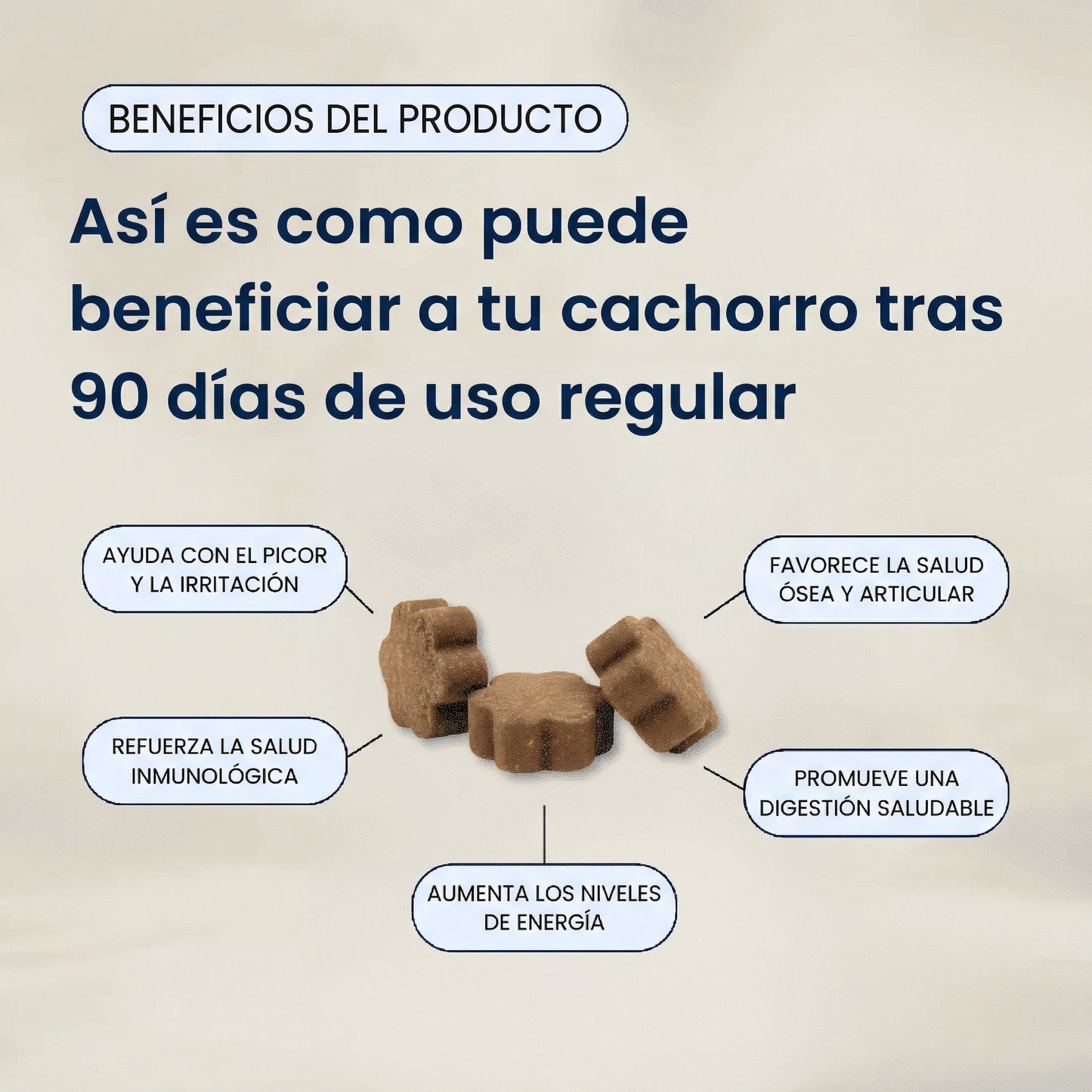 Multivitamínico diario masticable suave Pupganics
