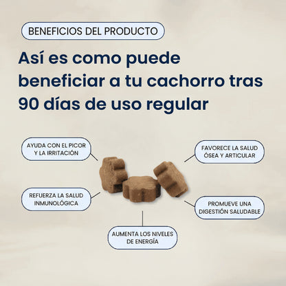 Multivitamínico diario masticable suave Pupganics
