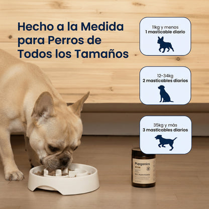 Multivitamínico diario masticable suave Pupganics
