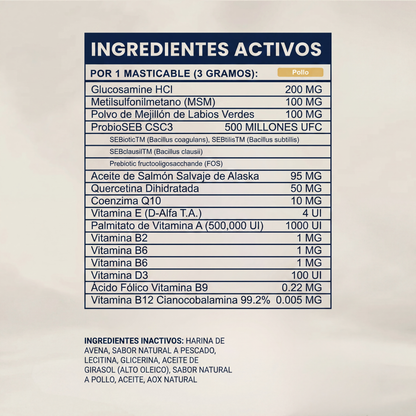 Multivitamínico diario masticable suave Pupganics