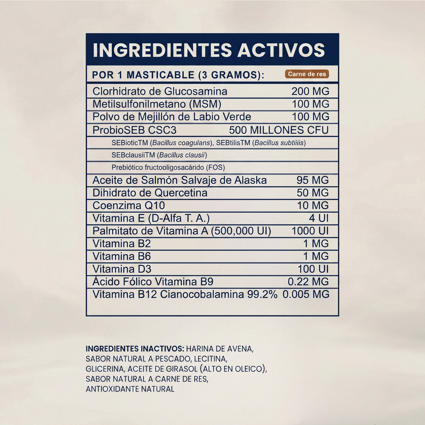 Multivitamínico diario masticable suave Pupganics