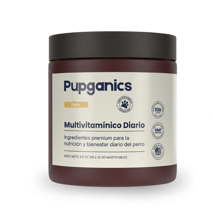 Multivitamínico diario masticable suave Pupganics