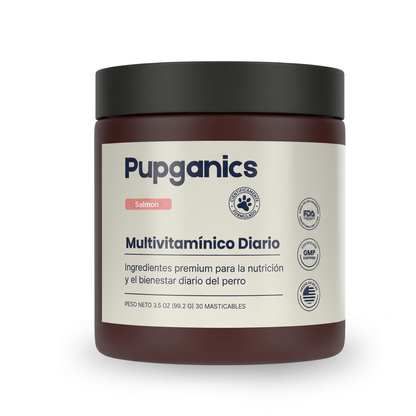 Multivitamínico diario masticable suave Pupganics