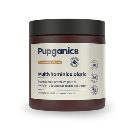 Multivitamínico diario masticable suave Pupganics