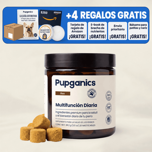 Multivitamínico diario masticable suave Pupganics